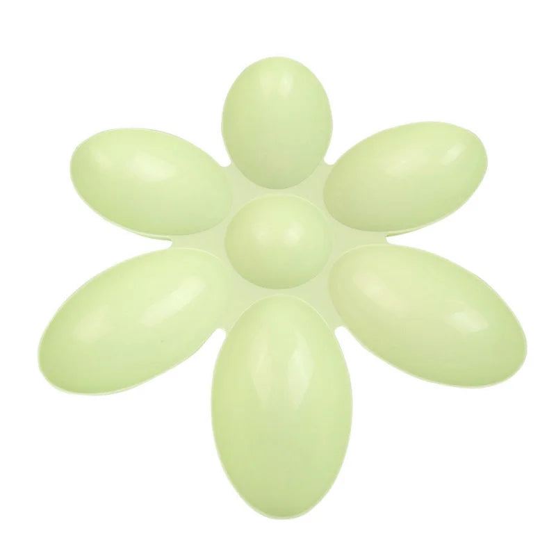 Petal-Shaped 6-In-1 Plastic Feeding Bowl For Dogs And Cats