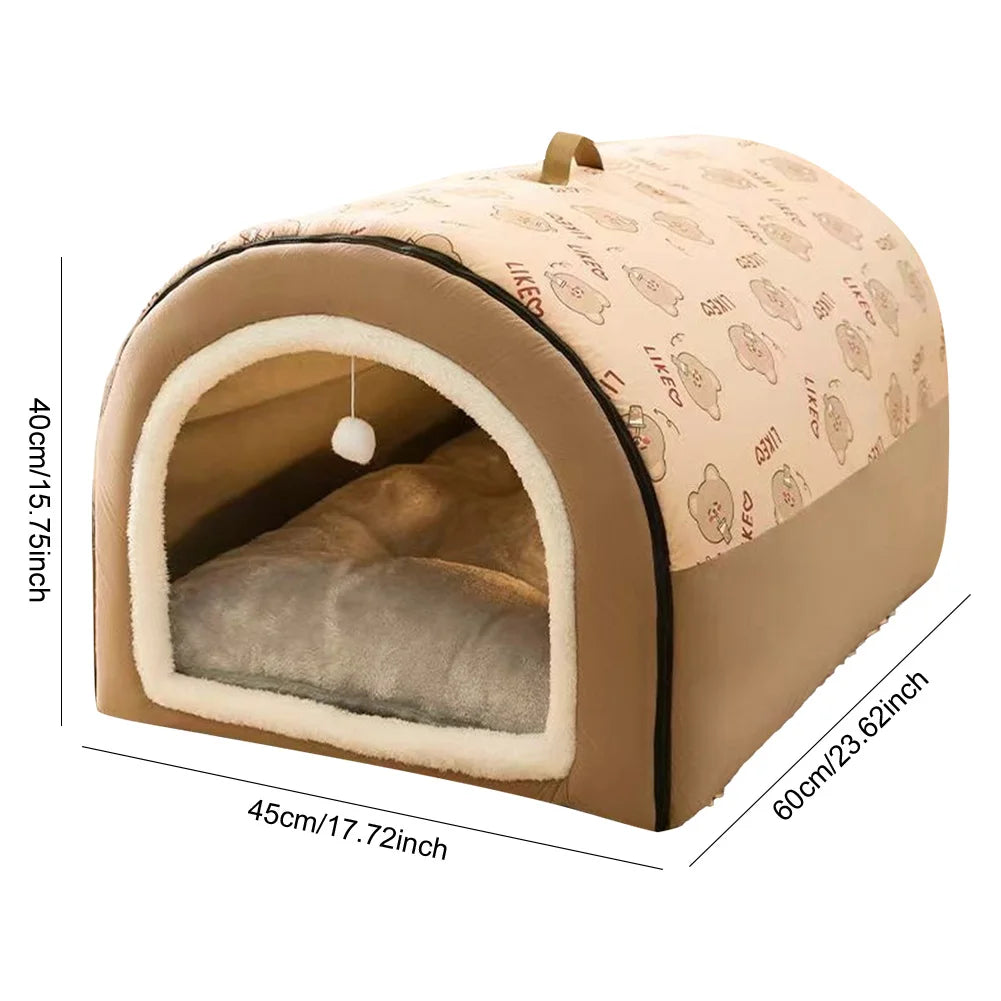 Detachable Warm Winter Dog Kennel Mat For Cats And Puppies