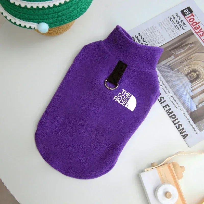 NONECN Autumn Winter Dog Sweater Fleece Coat For Small Breeds