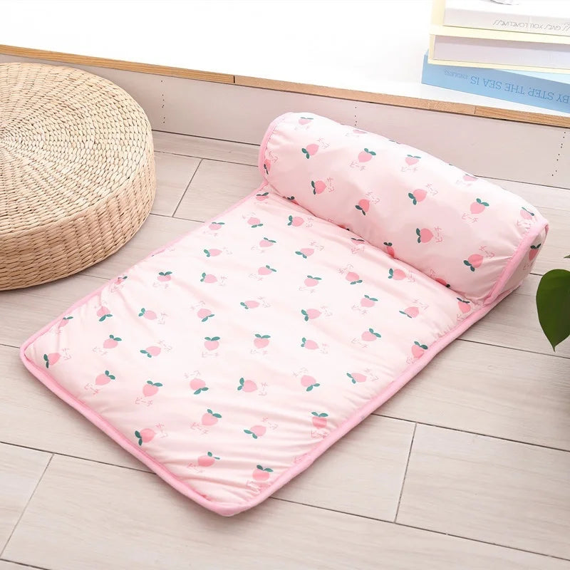 NONECN Cooling Dog Mat Breathable Pet Bed Washable For Pets