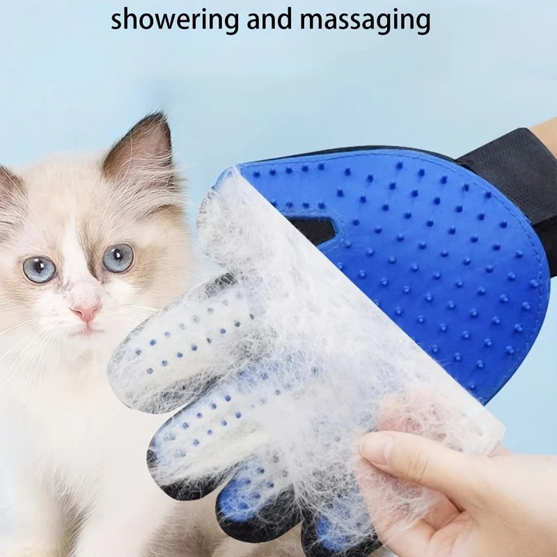 Pet Grooming Gloves Hair Removal for Dogs and Cats