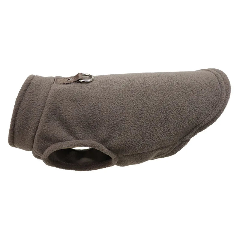 NONECN Warm Fleece Dog Coat With D Ring For Small Pets