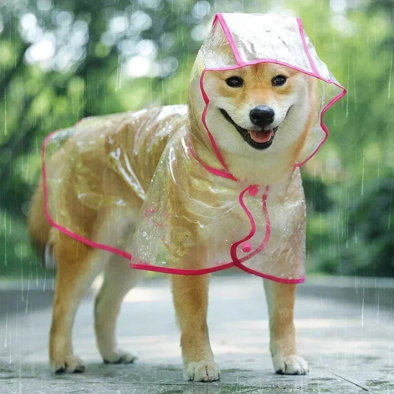 Waterproof Hooded Dog Raincoat For Small Dogs Puppy Poncho