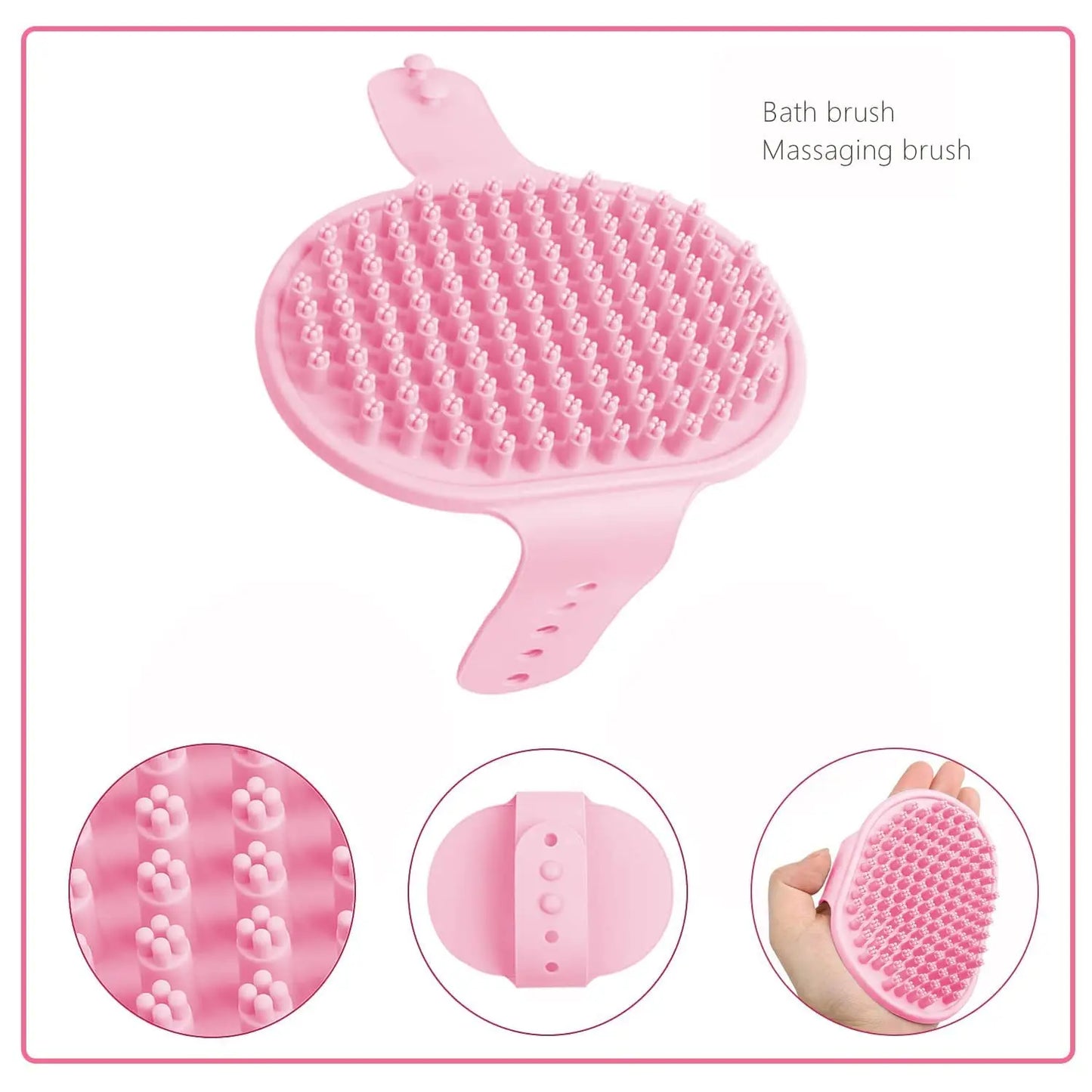 Pet Grooming Kit With Slicker Brush, Glove, Comb, Nail Clipper