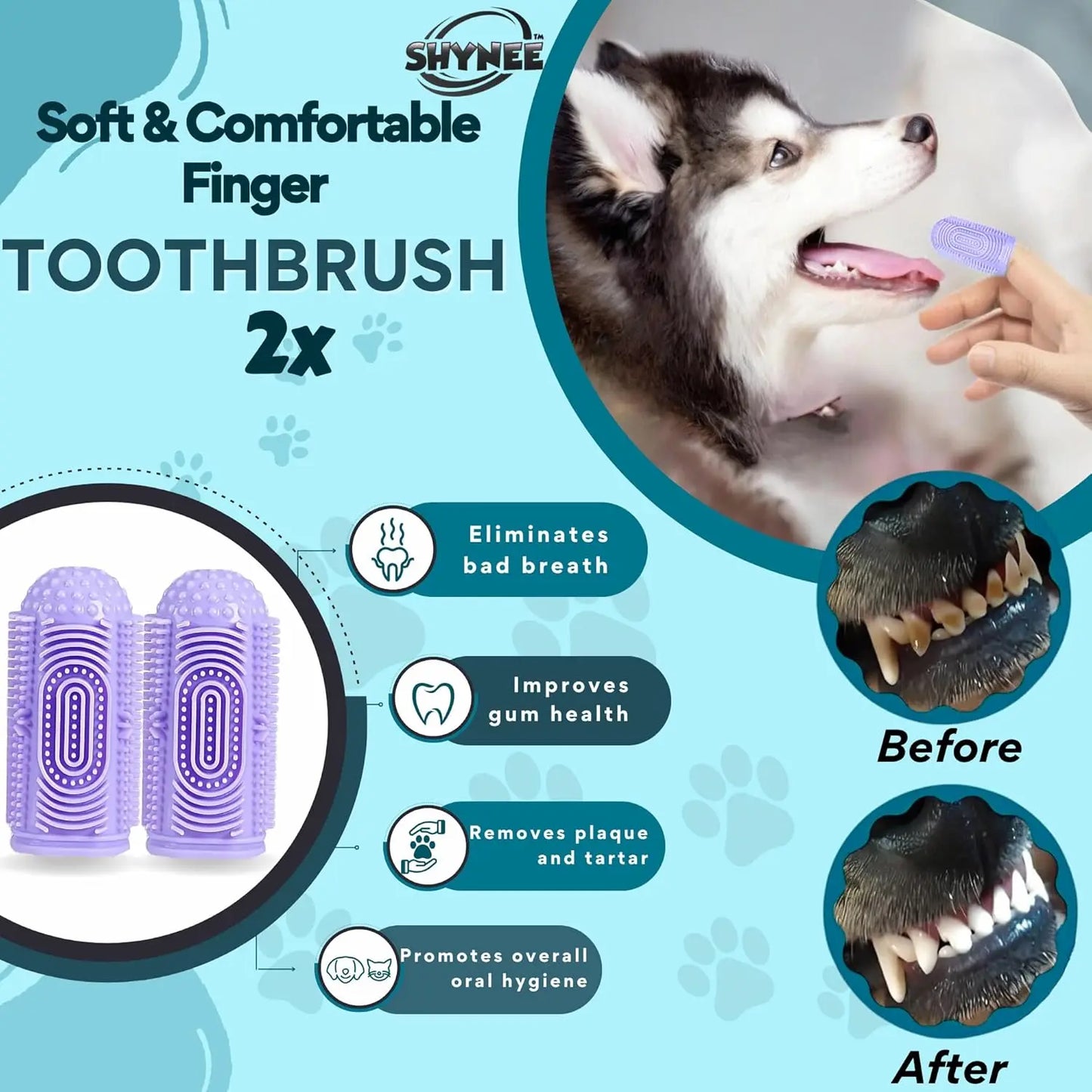 Dog Grooming Kit 8 Pieces With Shampoo Brush