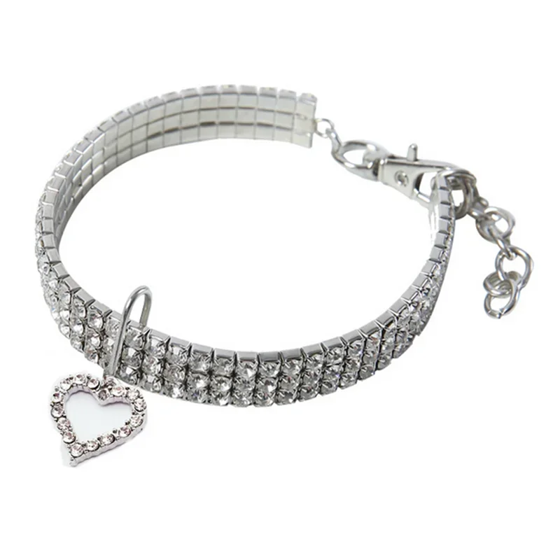 Bling Rhinestone Dog Collar With Crystals And Jeweled Accents