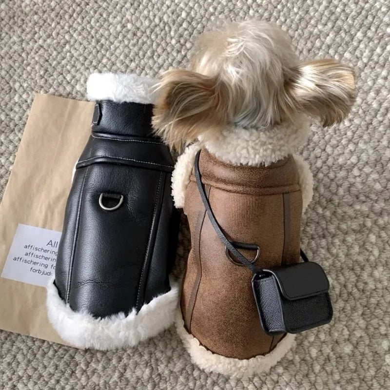 Pet Padded Vest for Dogs Winter Warmth Coat with Buckle