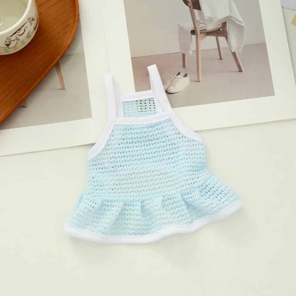 NONECN Pet Dress Mesh Breathable Strap Skirt For Cats Dogs