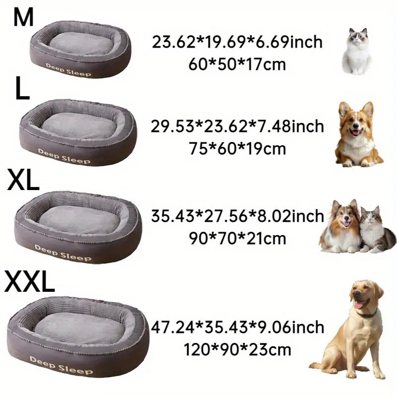 Donut Round Pet Bed For Dogs And Cats Washable Cushion