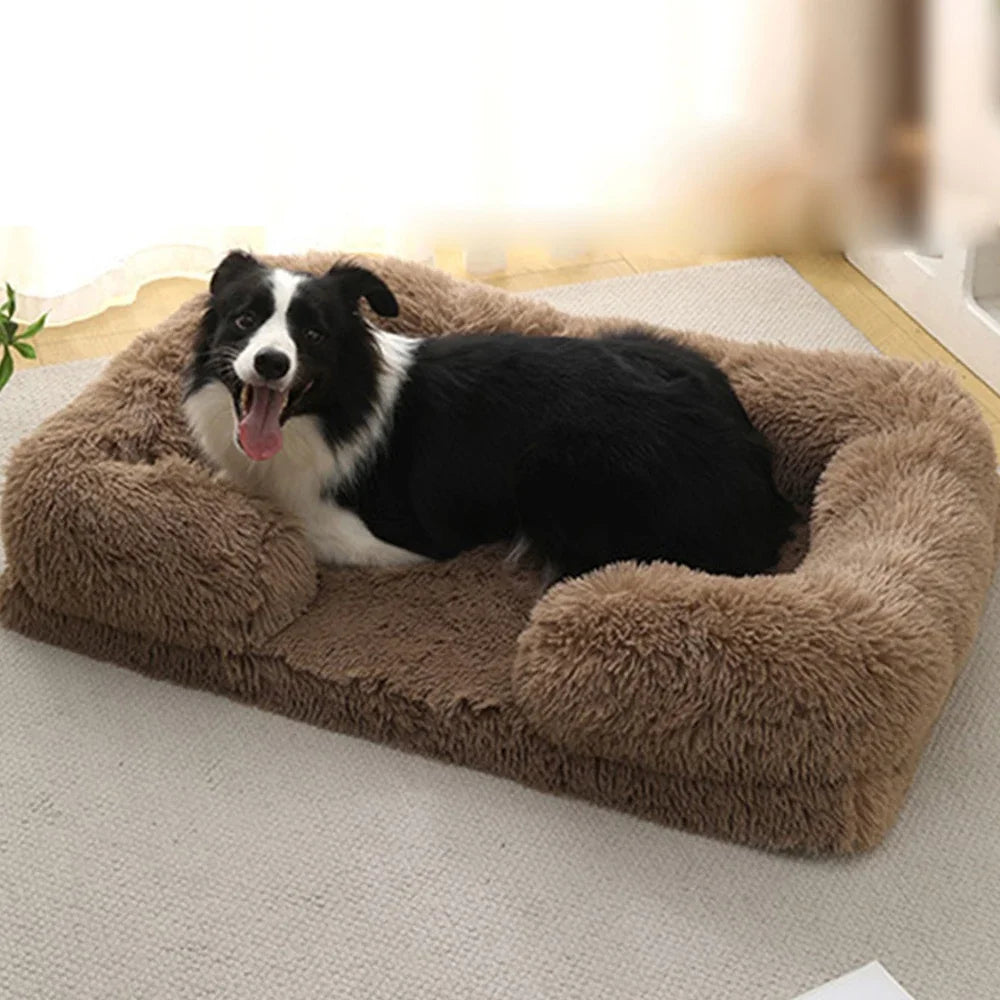 NONECN Half Surround Full Filling Dog Bed