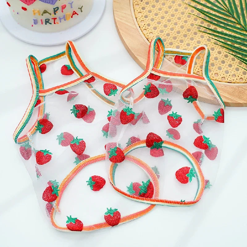 Summer Princess Dog Vest Breathable Pet Shirt