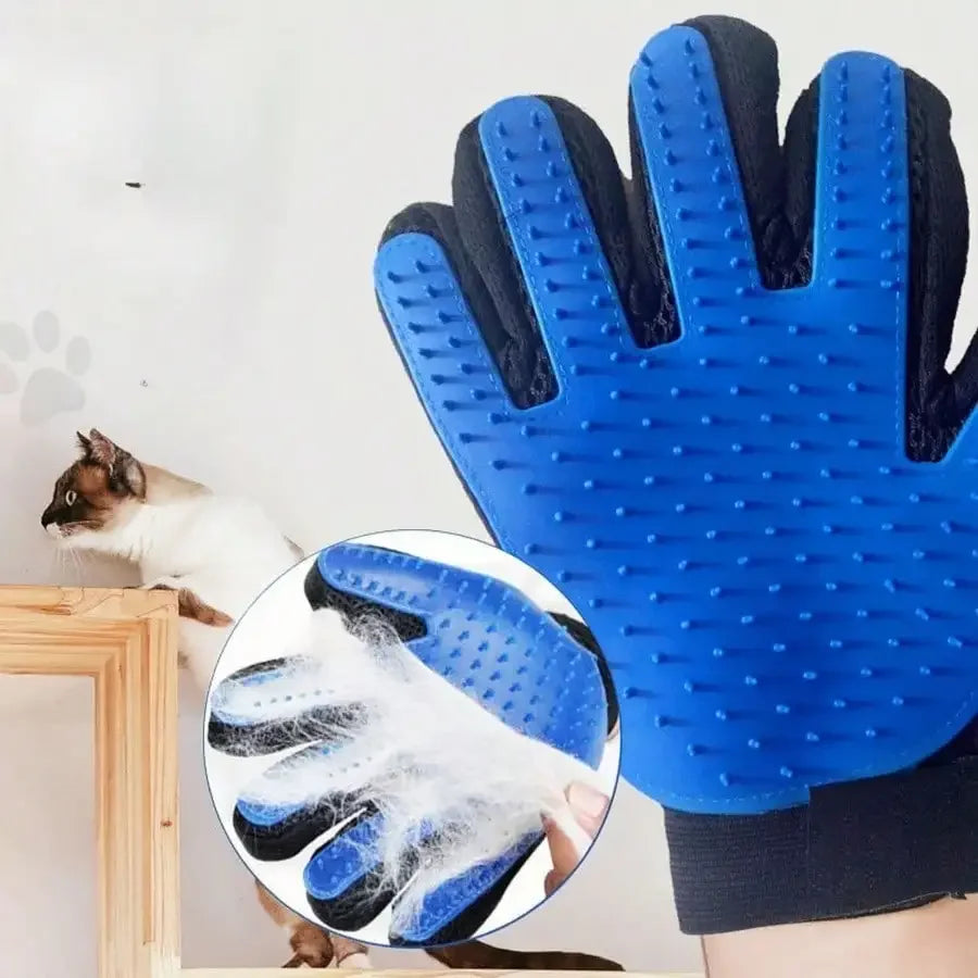 KYJGCN Premium Pet Grooming Gloves Deshedding Silicone Bath Massage