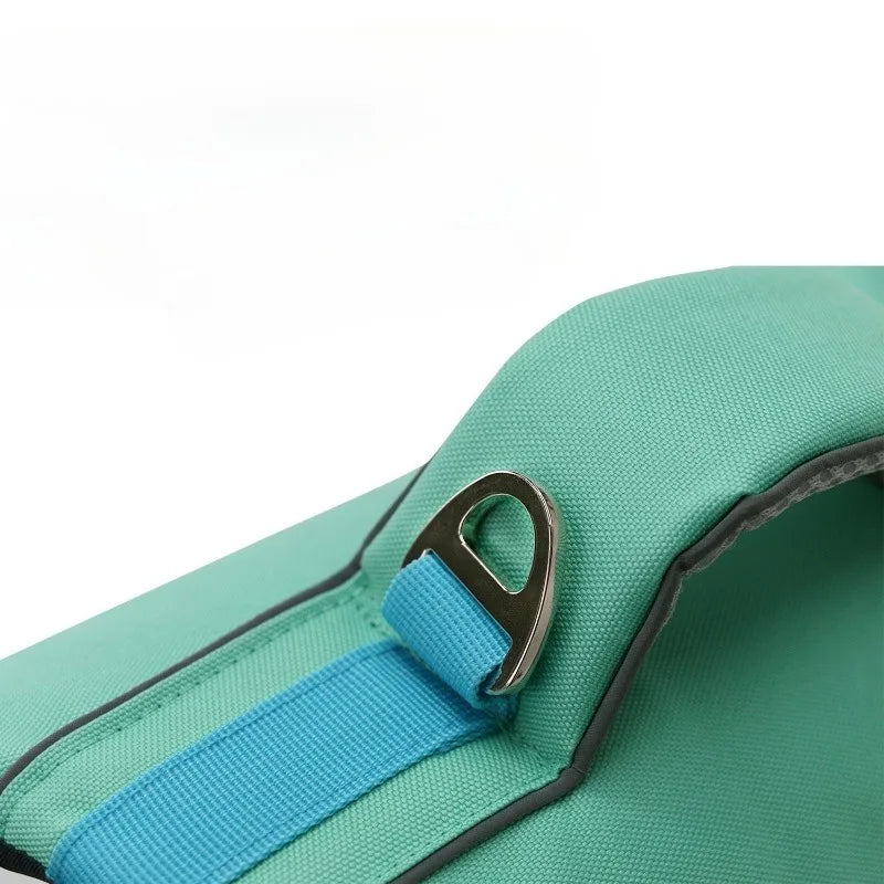 Dog Life Vest For Summer Swimming Safety Lightweight Polyester