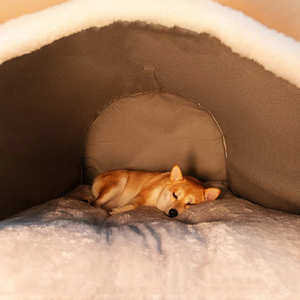 Soft Tent Dog House Washable Cat Cave Shelter For Pets