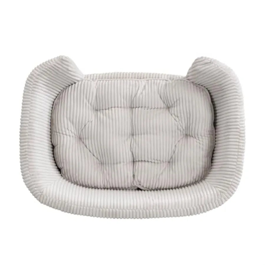 NONECN Elevated Dog Bed Frame With Corduroy Fabric And Foam