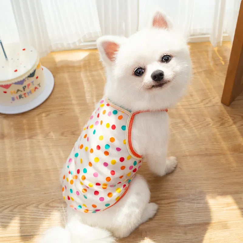 Summer Princess Dog Vest Breathable Pet Shirt