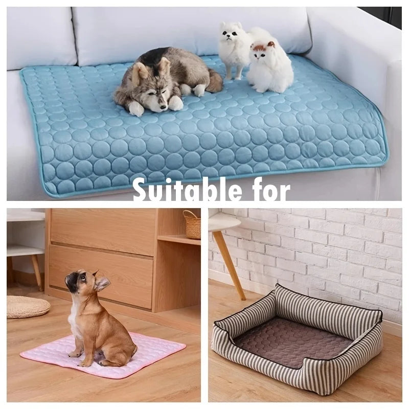 Dog And Cat Cooling Mat Self Cooling Pad Durable Bed