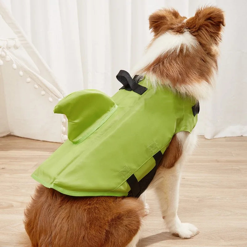 Dog Life Vest Adjustable Buoyant Jacket For Water Safety