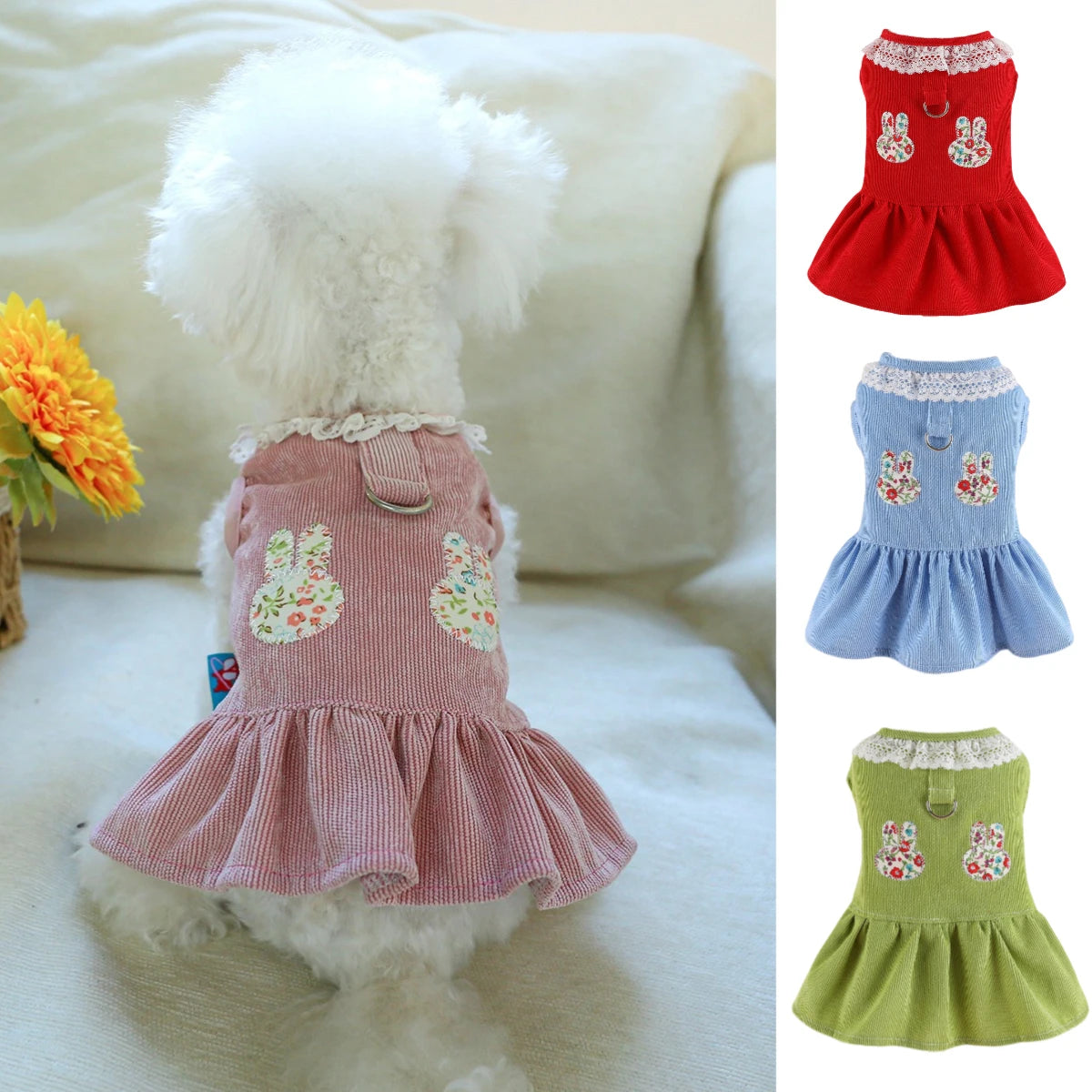 CAIBANCN Pet Dog Dress Cat Princess Wedding Outfit