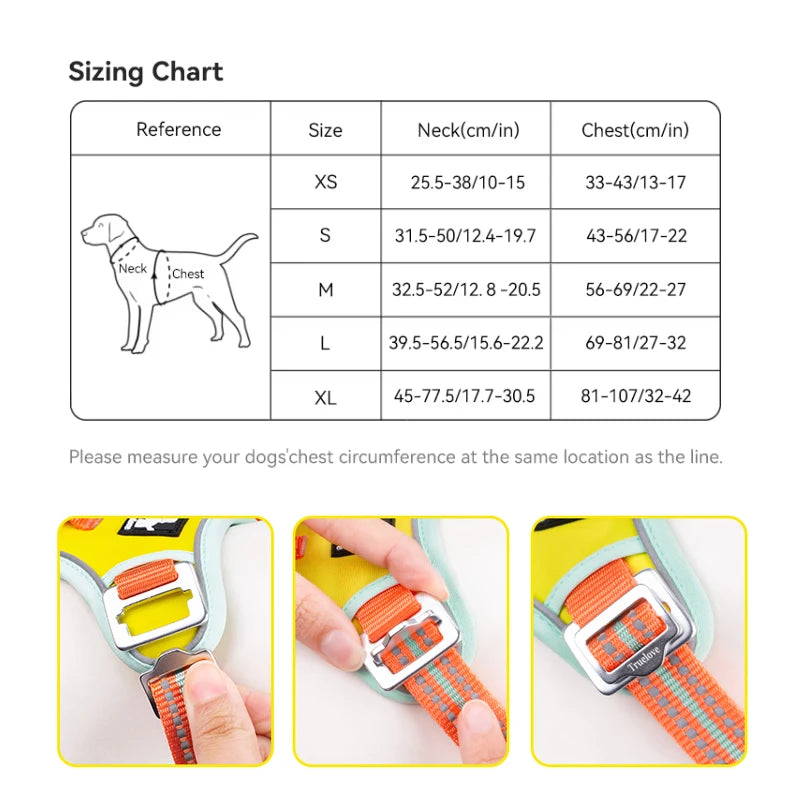 TrueLove No Pull Dog Harness Reflective Breathable Training Vest TLH5657