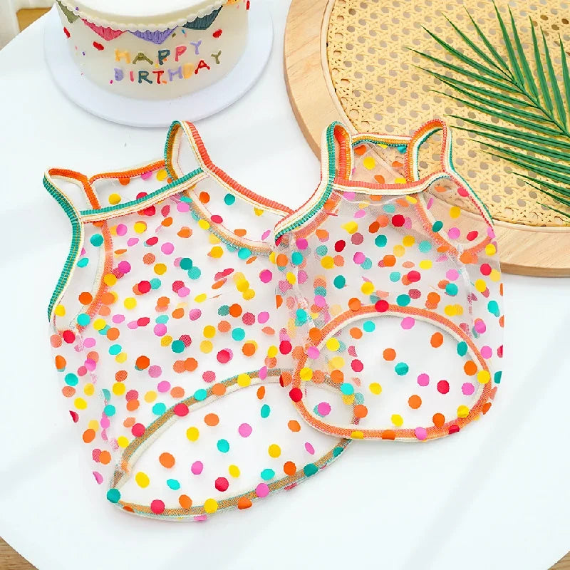 Summer Princess Dog Vest Breathable Pet Shirt