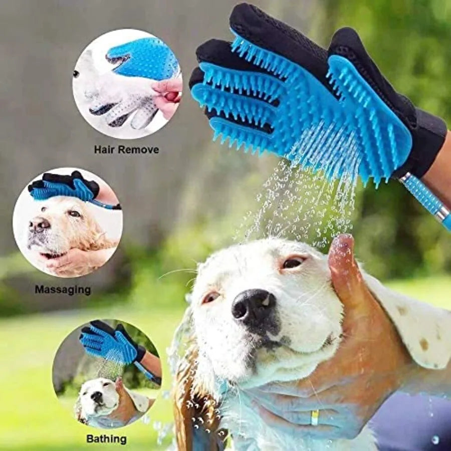 MDNGCN ARC-POWER Dog Bathing Grooming Glove Massager Brush