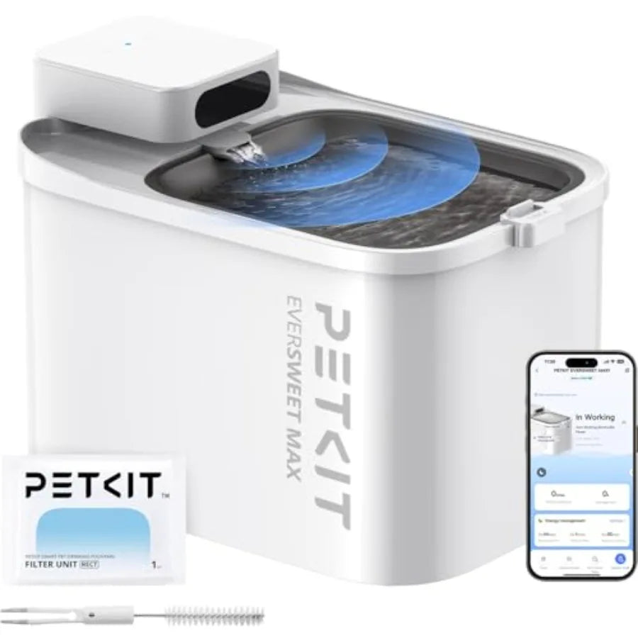 Cordless Cat Water Fountain With Motion Sensor Automatic For Pets
