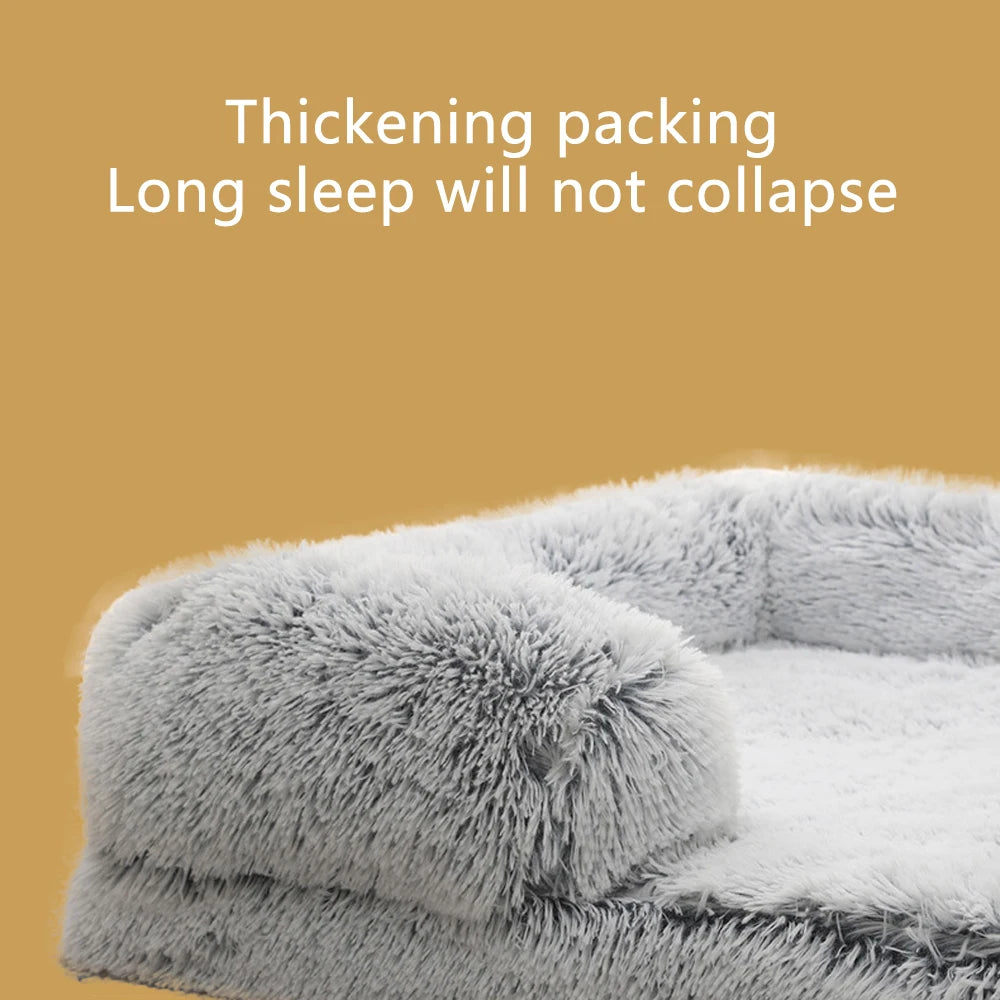 NONECN Half Surround Full Filling Dog Bed