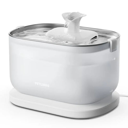 Cat Water Fountain Stainless Steel Tray Wireless Pump Ultra Quiet