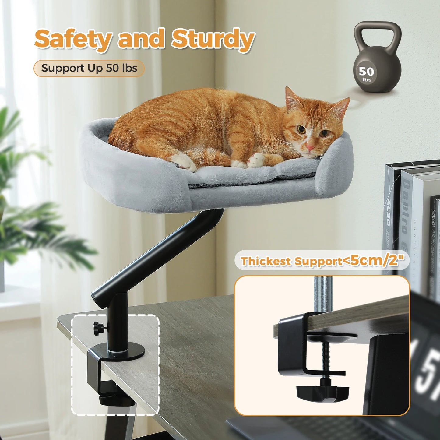 PAWZ Road Cat Desk Bed 360 Rotatable Hammock