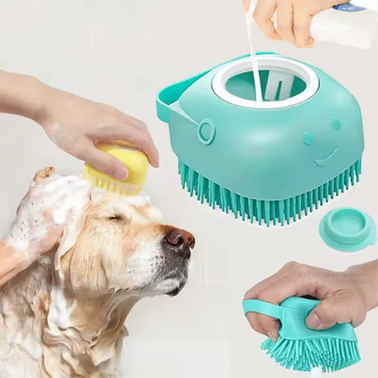 Pet Bath Massage Brush Silicone Soft Grooming Tool For Pets