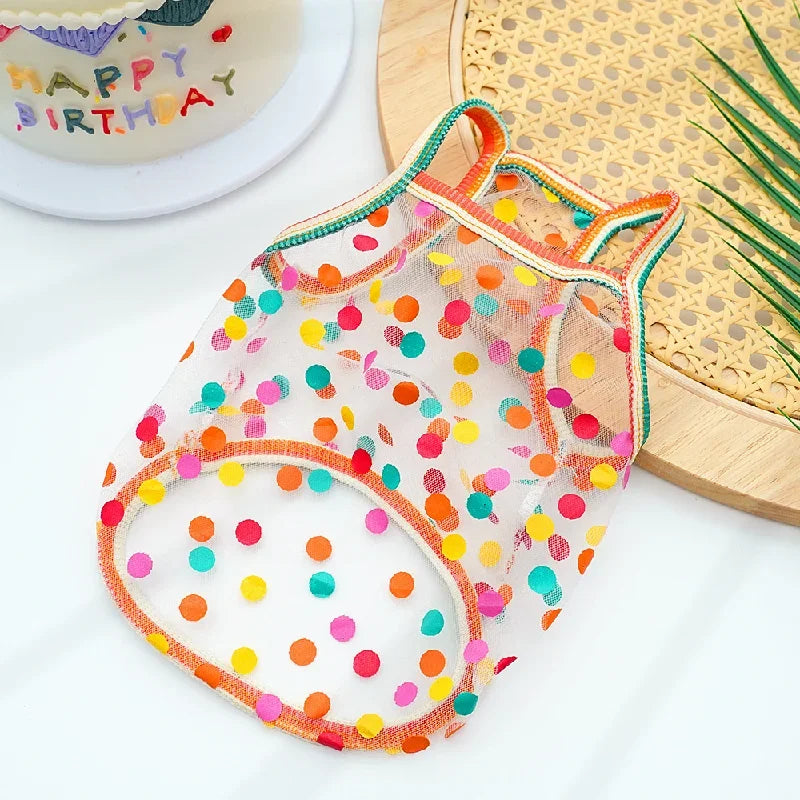 Summer Princess Dog Vest Breathable Pet Shirt
