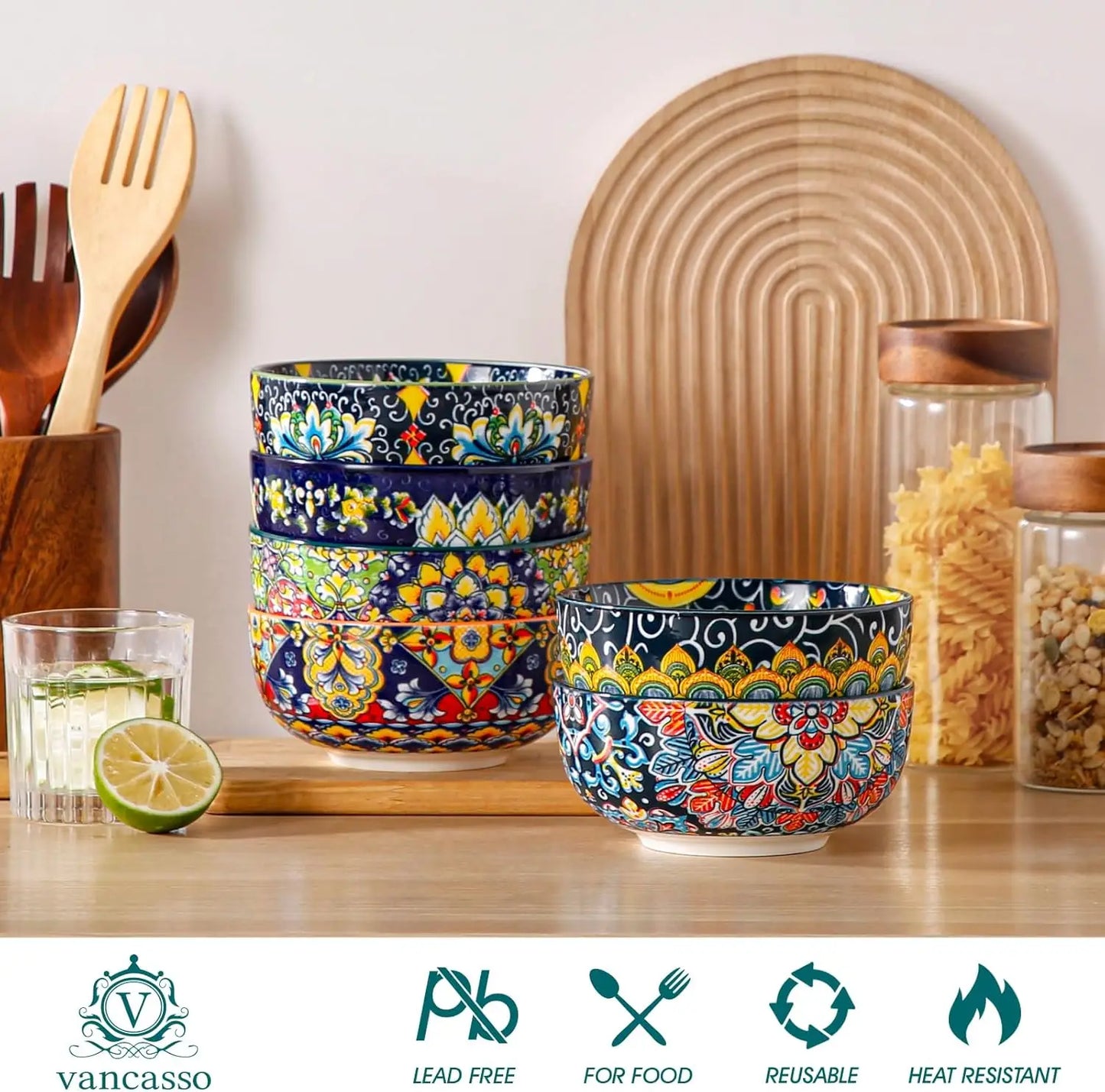 Ceramic Soup Bowls Set Microwave And Dishwasher Safe