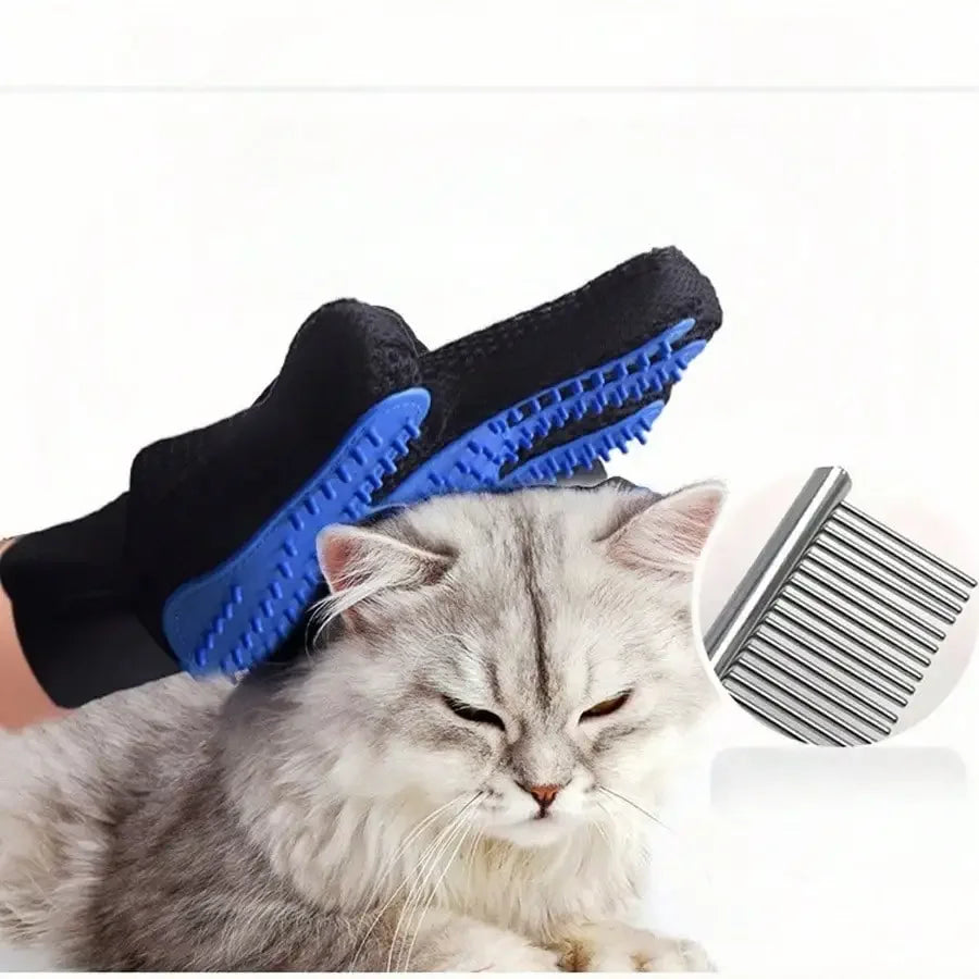 KYJGCN Premium Pet Grooming Gloves Deshedding Silicone Bath Massage