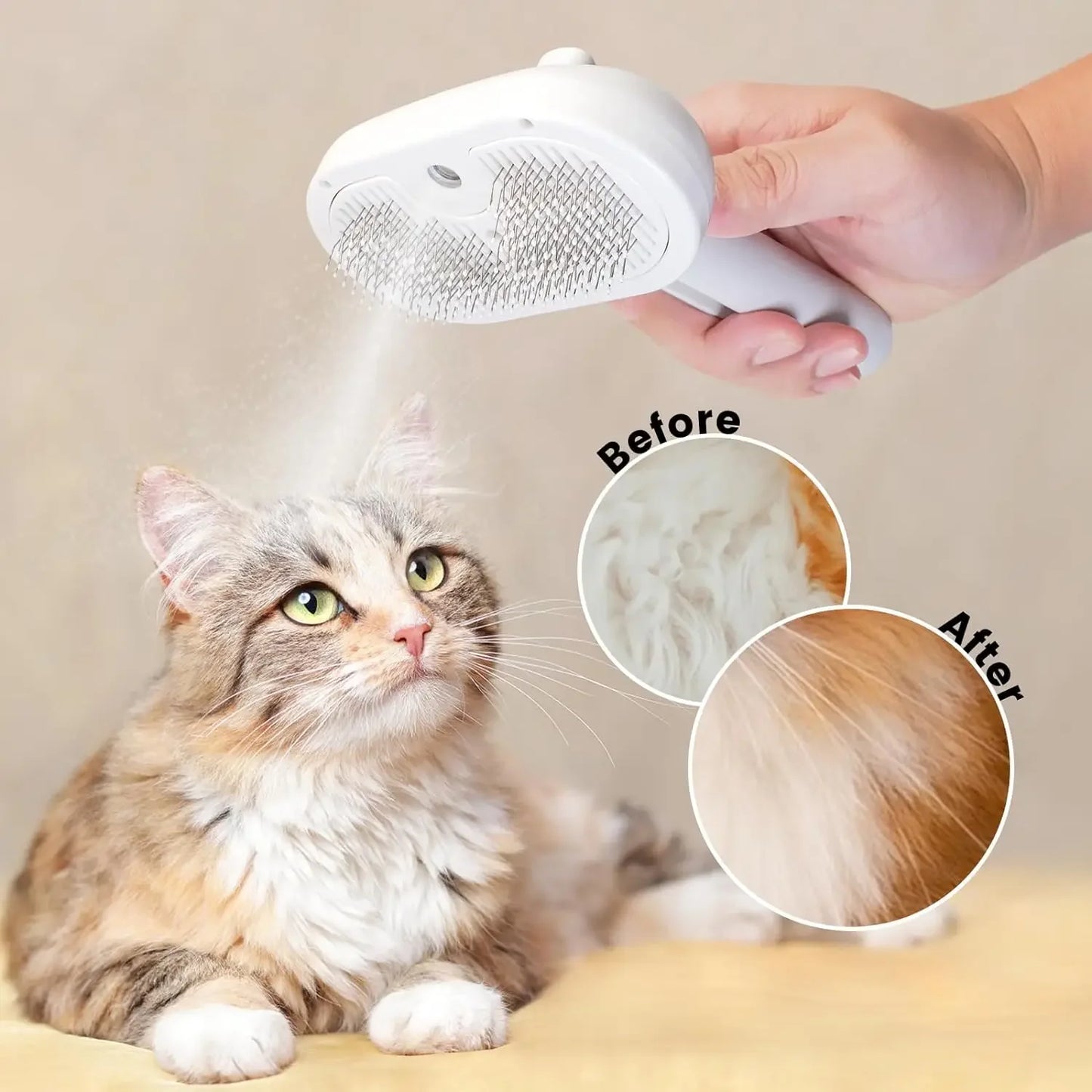 Pet Spray Grooming Comb For Dogs And Cats Steam Cleaning