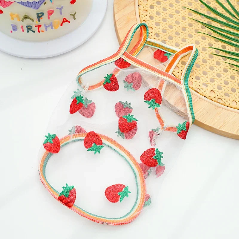 Summer Princess Dog Vest Breathable Pet Shirt