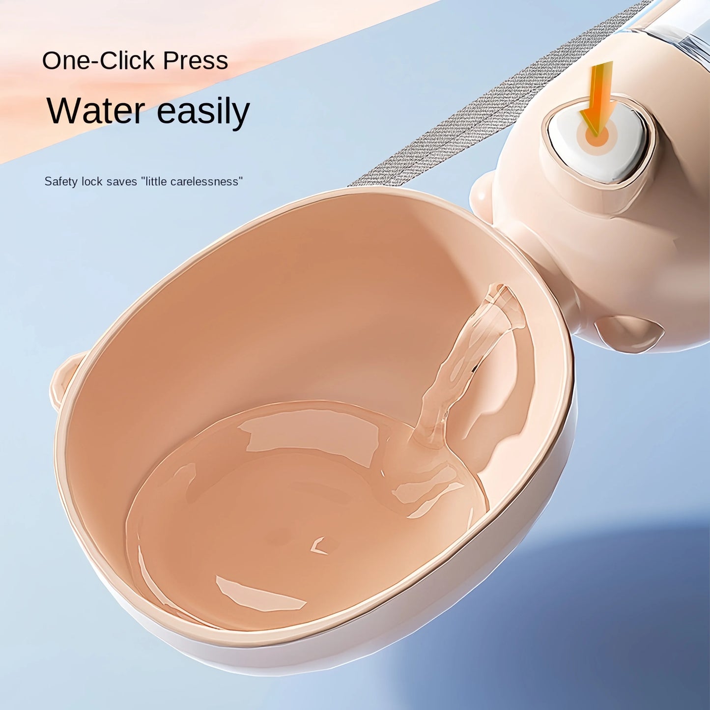 Portable Dog Water Bowl With Food Dispenser For Travel Pets