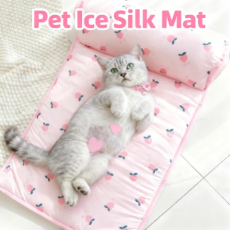 NONECN Cooling Dog Mat Breathable Pet Bed Washable For Pets