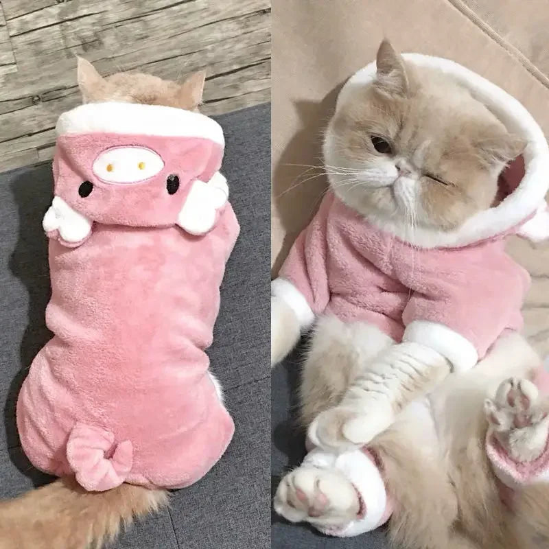 Soft Fleece Dog Hoodies And Jumpsuits For Small Dogs