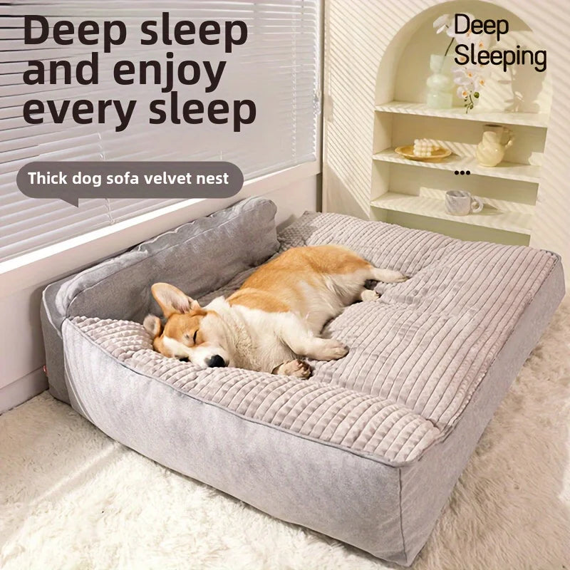Cat And Dog Bed Non Slip Winter Warm Deluxe Cushioning