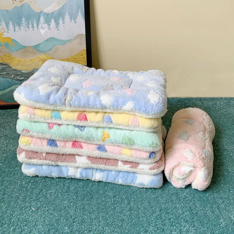 Soft Plush Cat Bed Mats For Cats And Dogs Warm Pet Pad