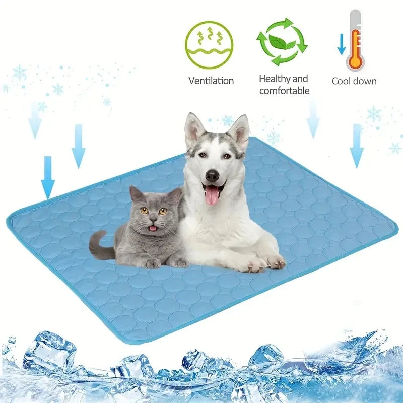 Dog And Cat Cooling Mat Self Cooling Pad Durable Bed