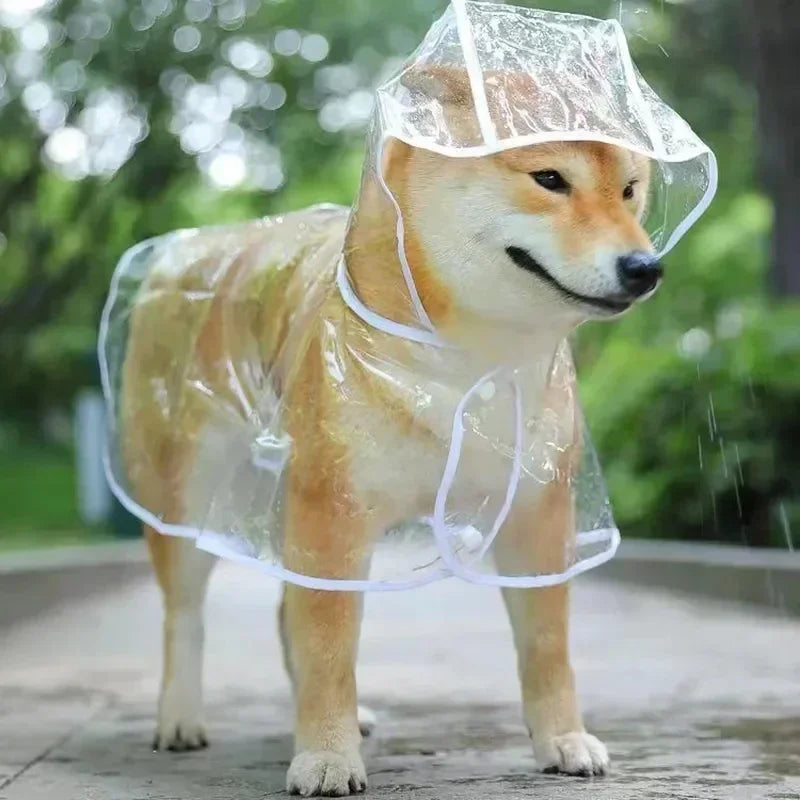 Waterproof Hooded Dog Raincoat For Small Dogs Puppy Poncho