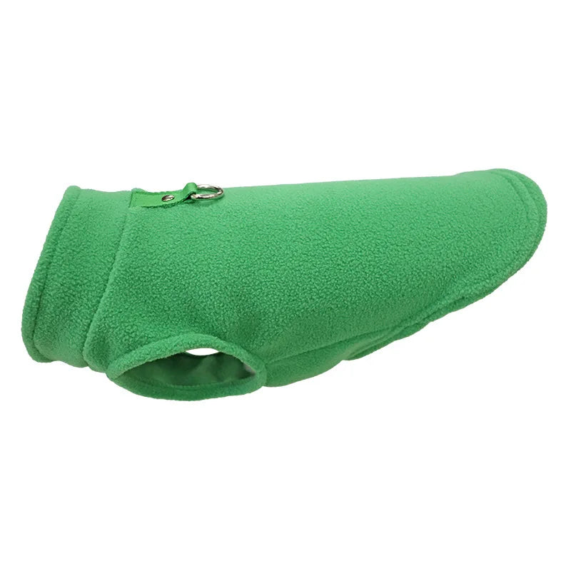 NONECN Warm Fleece Dog Coat With D Ring For Small Pets