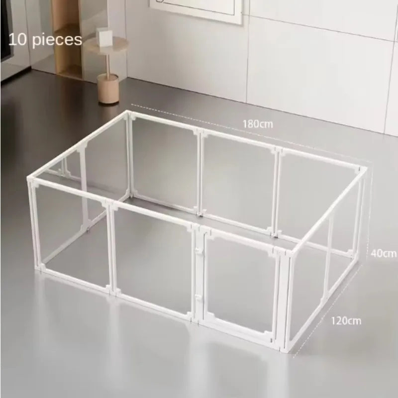 MBVM Transparent Indoor Dog Cage Easy Install Washable Barrier