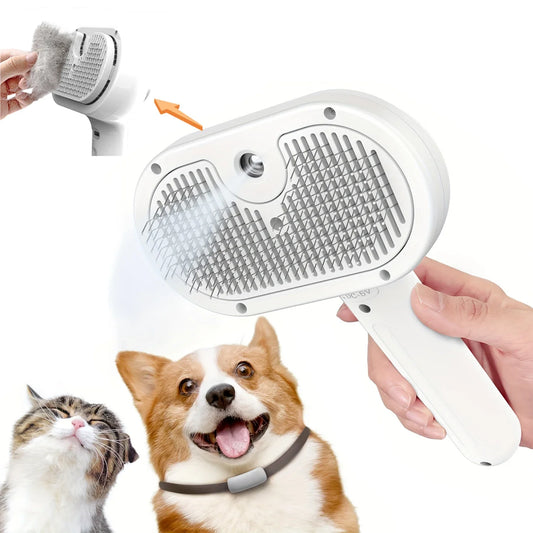 Pet Spray Grooming Comb For Dogs And Cats Steam Cleaning