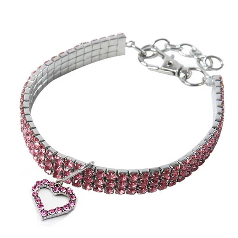 Bling Rhinestone Dog Collar With Crystals And Jeweled Accents