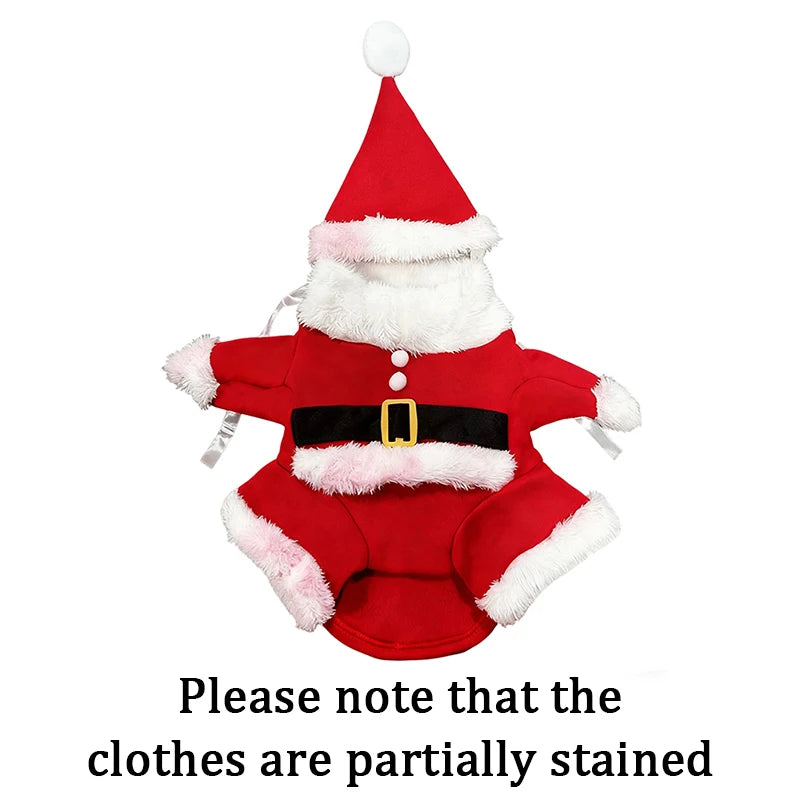 Christmas Santa Dog Costume For Dogs And Cats Pet Outfit