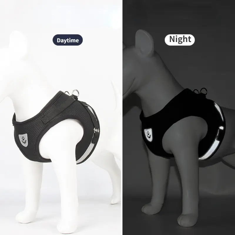 Breathable Reflective Mesh Undershirt Dog Harness Vest With Adjustable Straps
