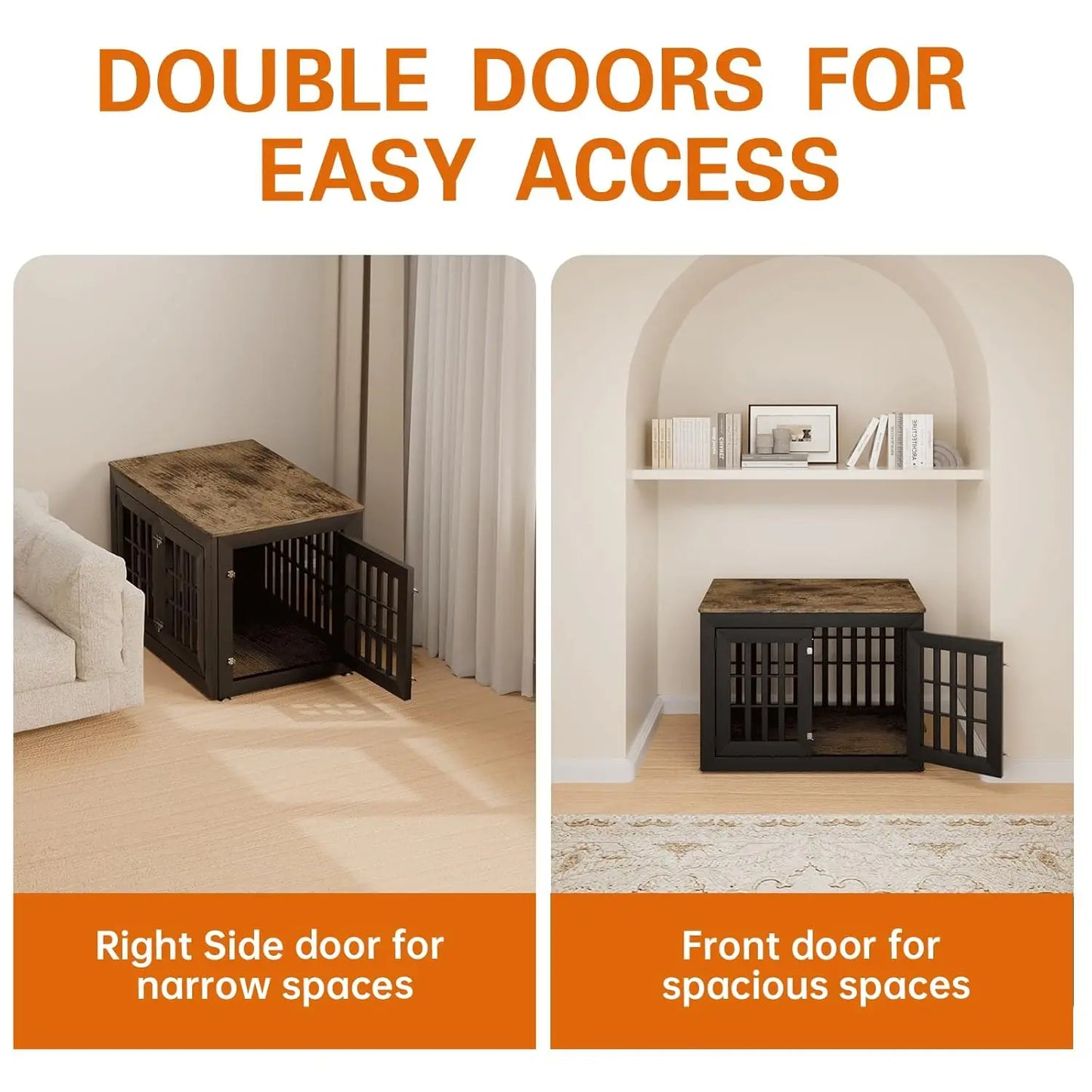 HUANZHUANG Heavy Duty Dog Crate Furniture for Indoor Use